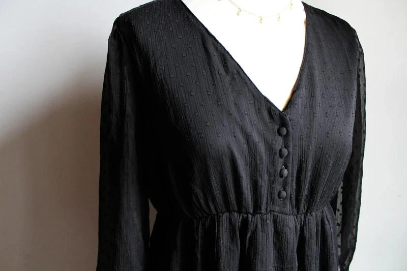Vestido preto fluido Kiabi – photo 4